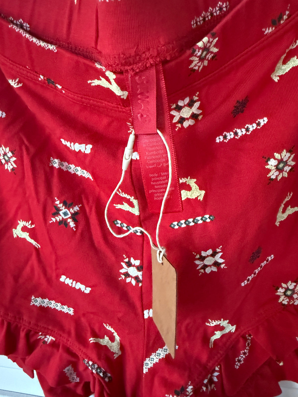 SKIMS Long Sleeve + Shorts Sleep Set - Size Large