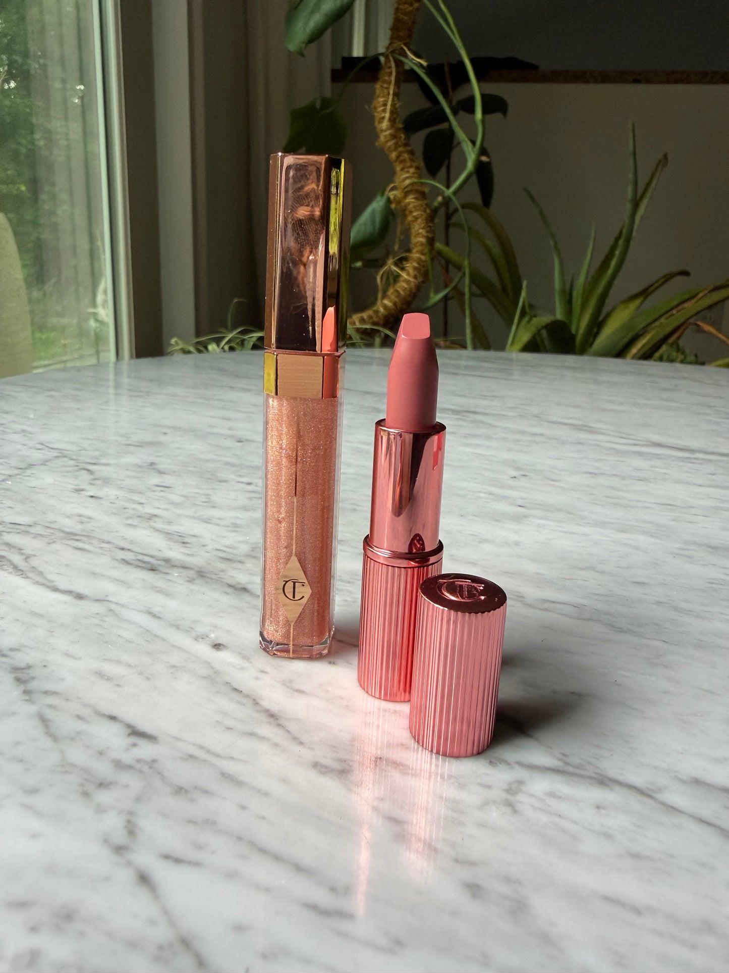 CHARLOTTE TILBURY 90’s Pink Rose Gloss + Lipstick Duo
