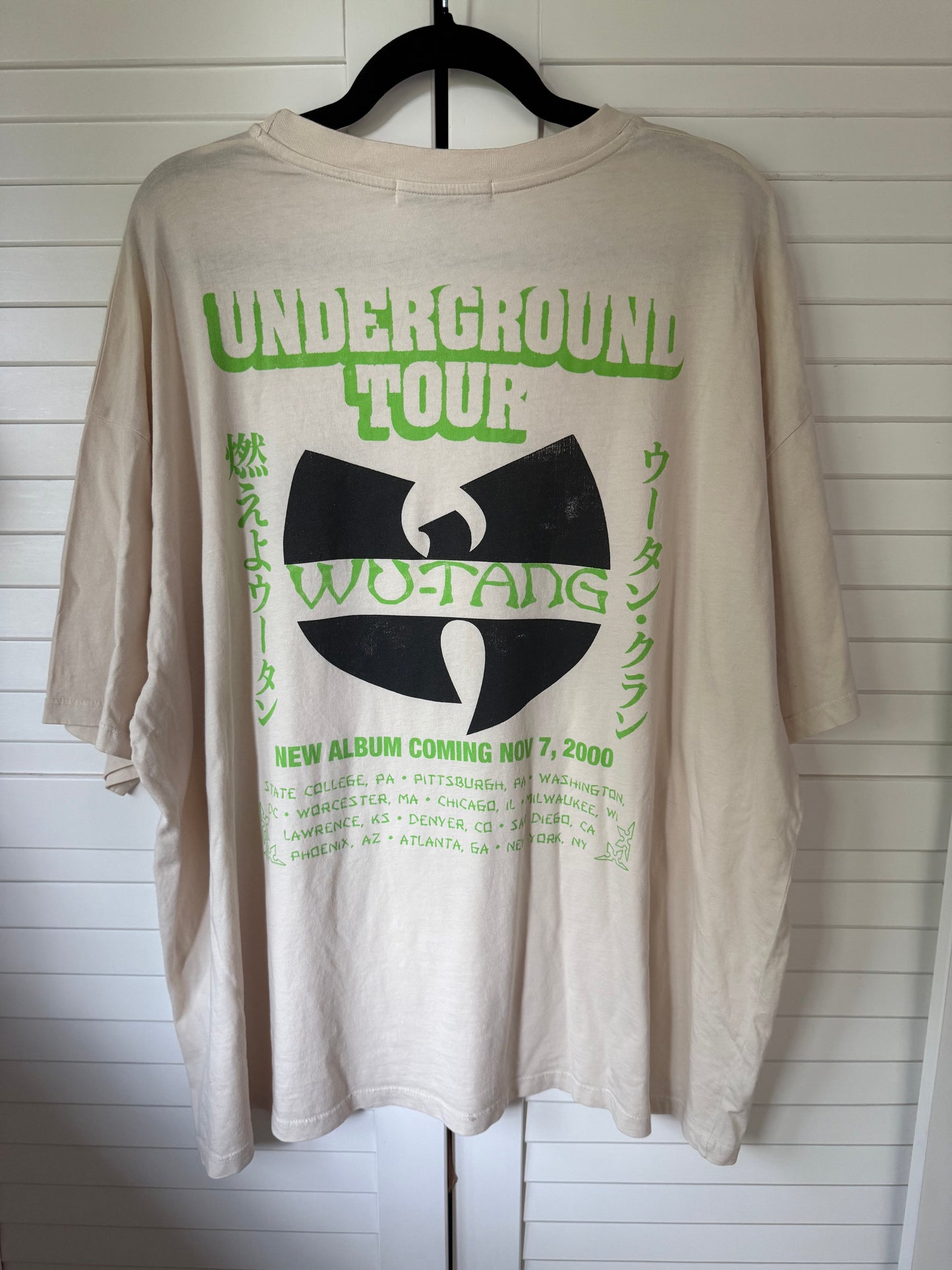 DAYDREAMER Wu-Tang Underground Tour Tee - ONE SIZE
