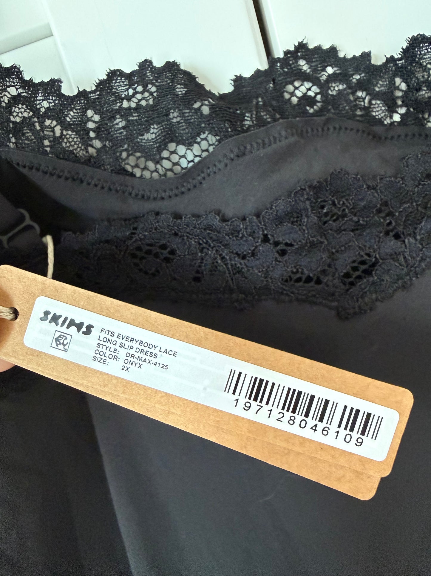 SKIMS Fits Everybody Lace Long Slip Dress - Size 2X