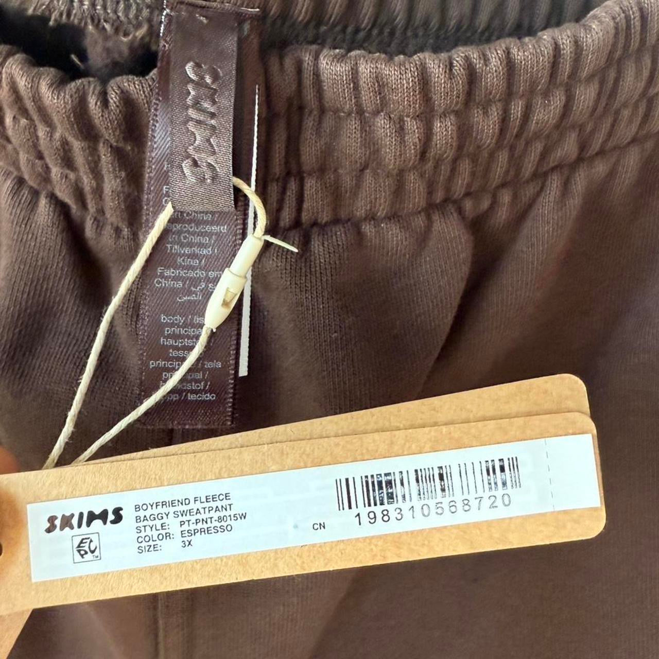SKIMS Boyfriend Fleece Baggy Sweatpants - Size 3X