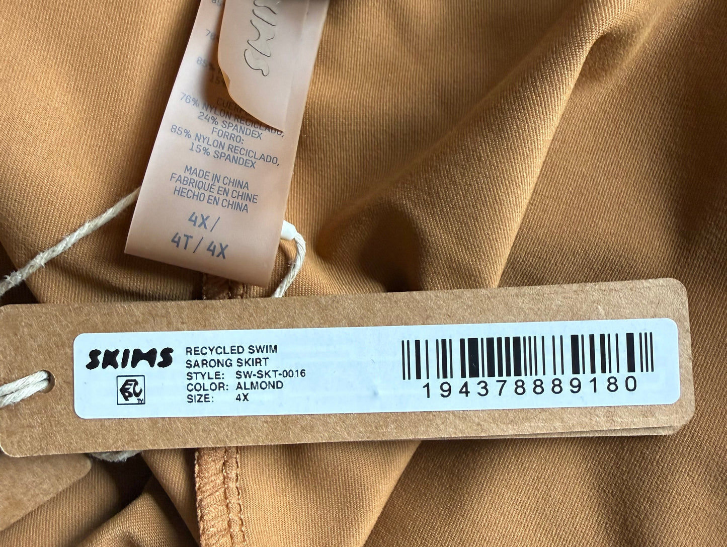 SKIMS Swim Sarong Skirt Coverup - Size 4X