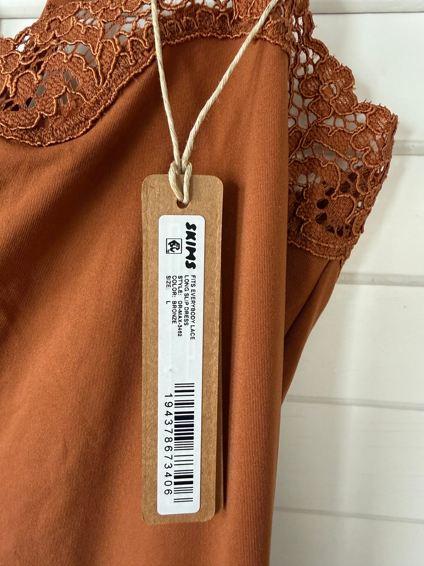 SKIMS Fits Everybody Lace Long Slip Dress - Size Large