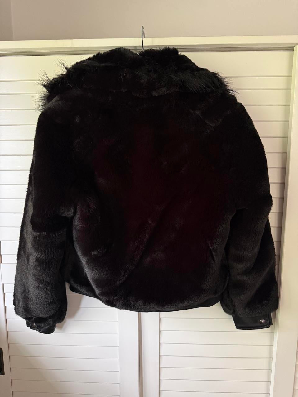 BLANK NYC Noise Faux Fur Bomber Coat - Size XS