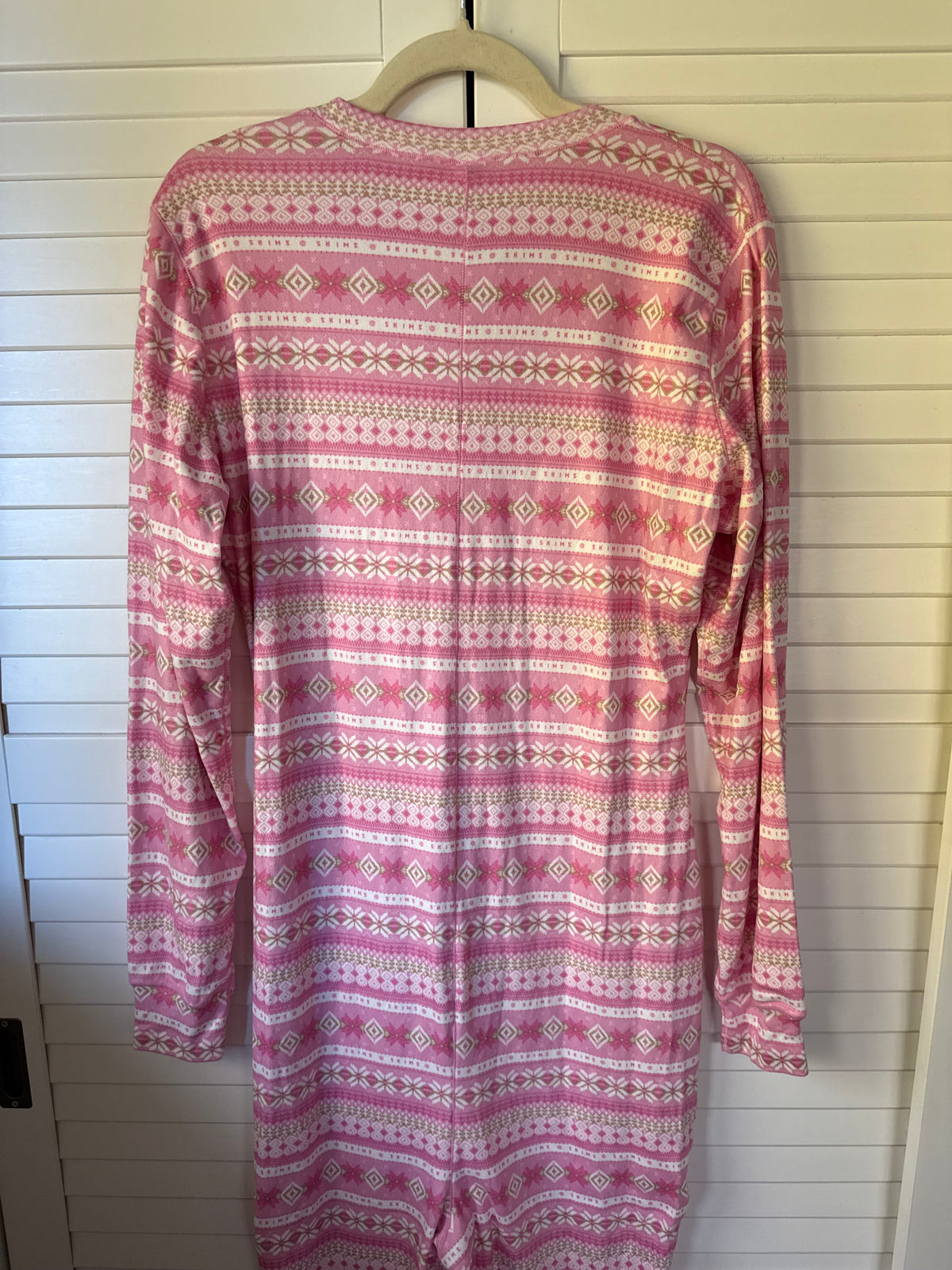 SKIMS Logo Plush Pointelle Onesie - Size 3X