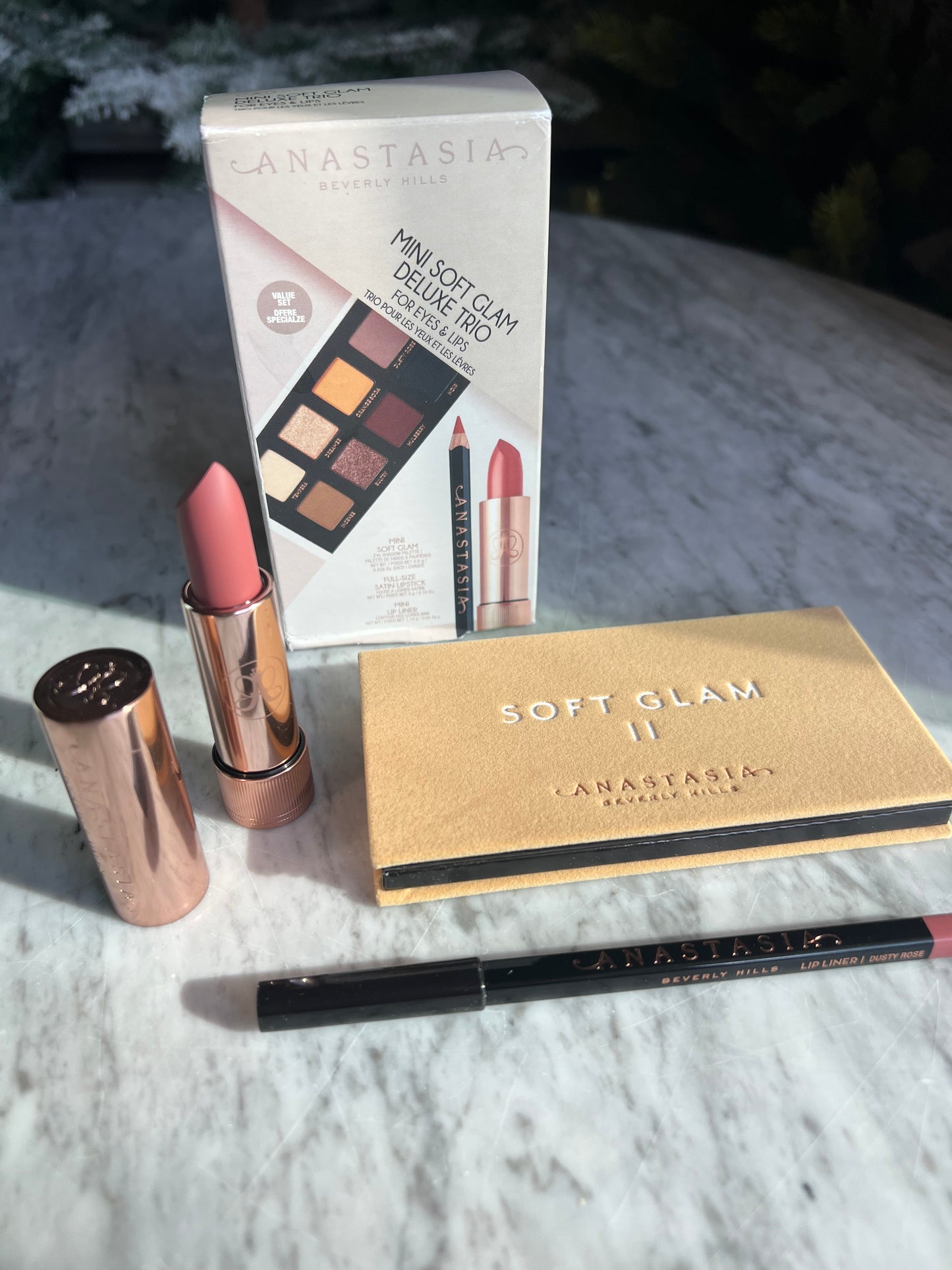 ANASTASIA Mini Soft Glam Deluxe Trio for Eyes and Lips