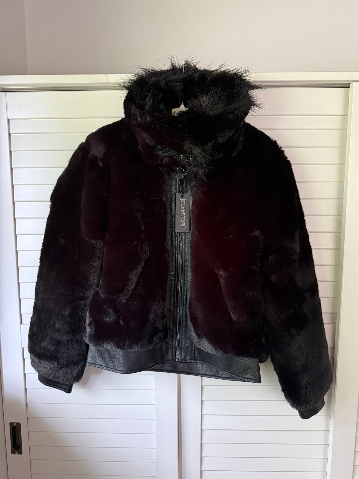 BLANK NYC Noise Faux Fur Bomber Coat - Size XS