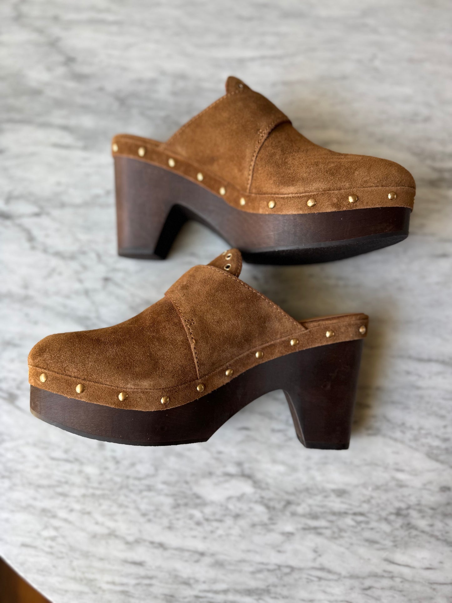 MADEWELL The Wes Suede Buckle Clogs - Size Women’s 6.5