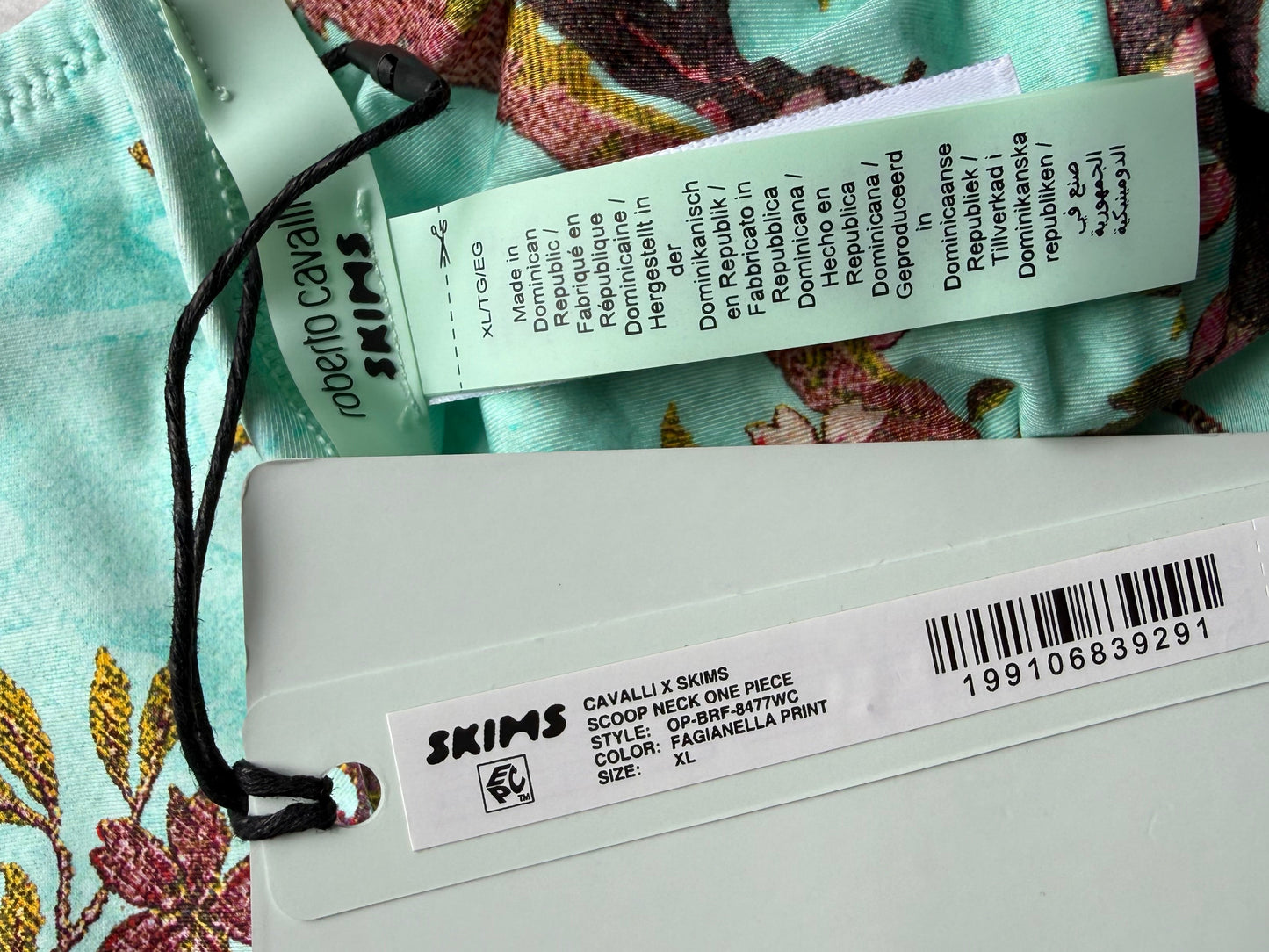 SKIMS X CAVALLI Scoop Neck One Piece - Size XL