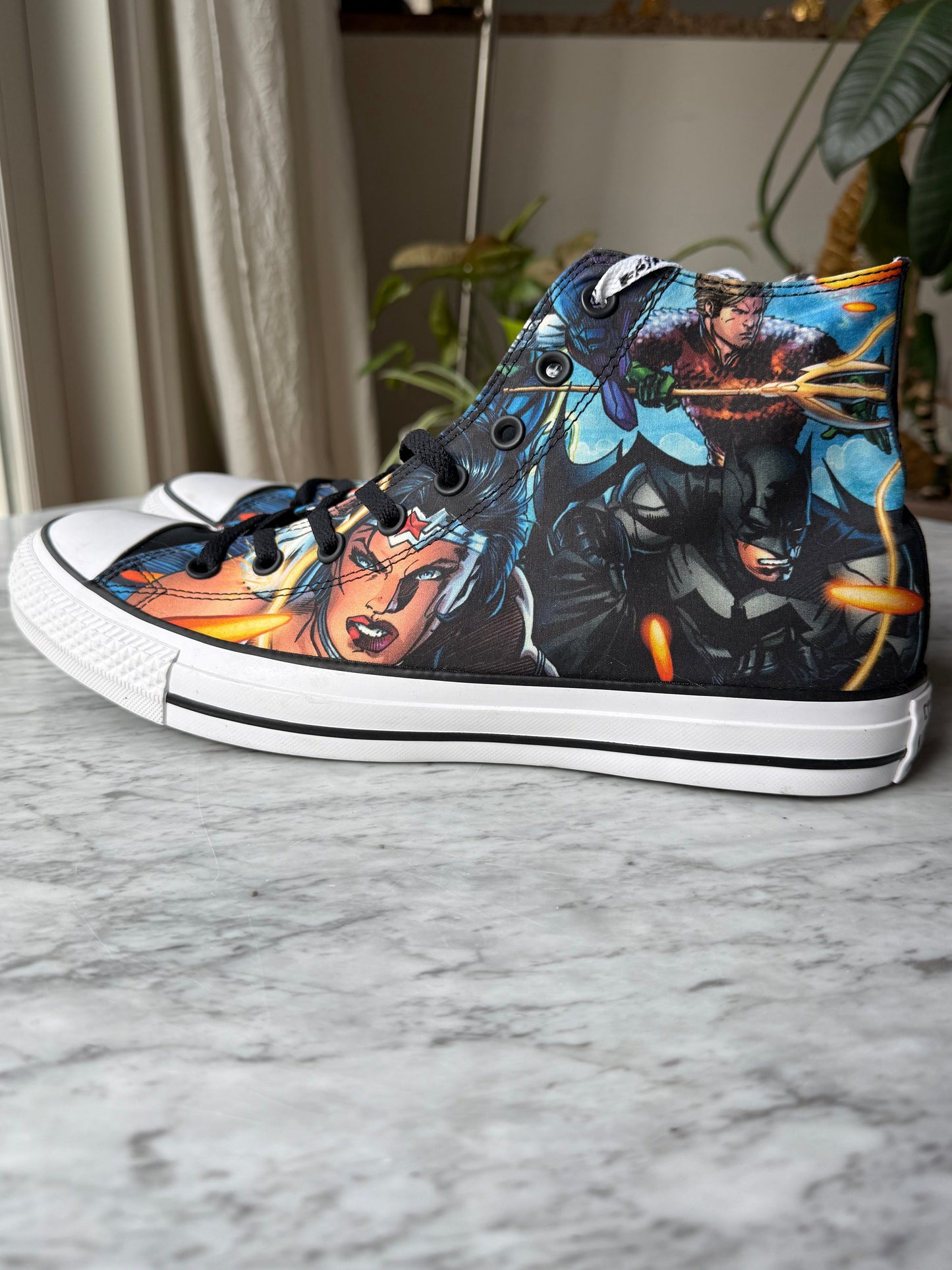 CONVERSE x DC Comics Justice League Chuck Taylor All Star High Top Sneakers - Size Men’s 12