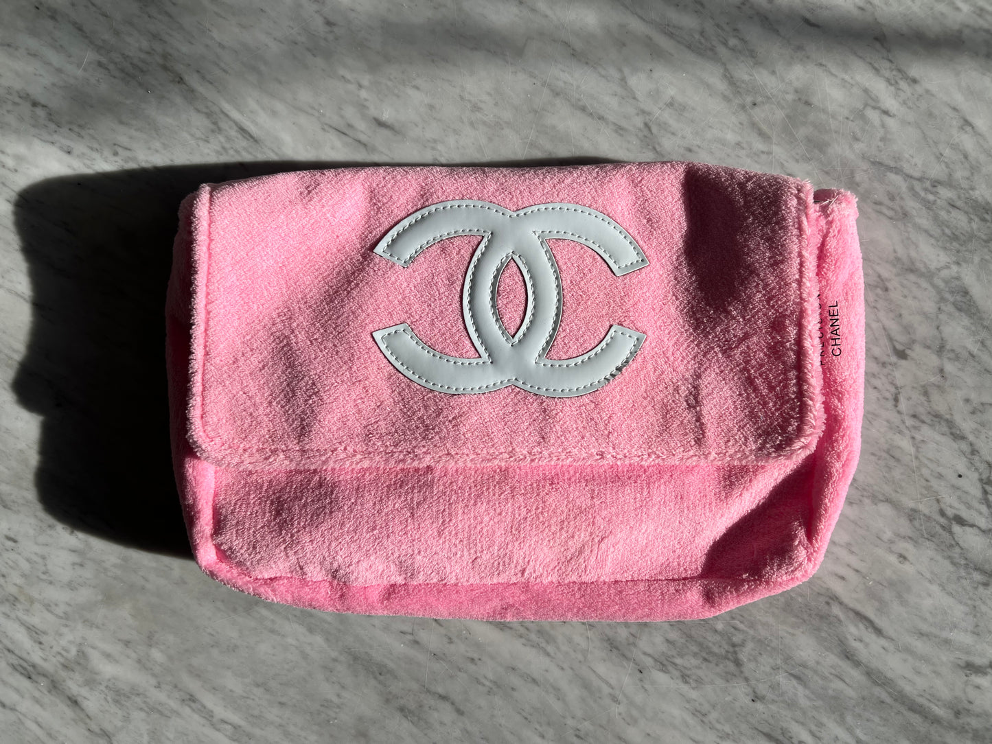 CHANEL BEAUTY Precision VIP 2006 Gift Terry Cloth Messenger Bag