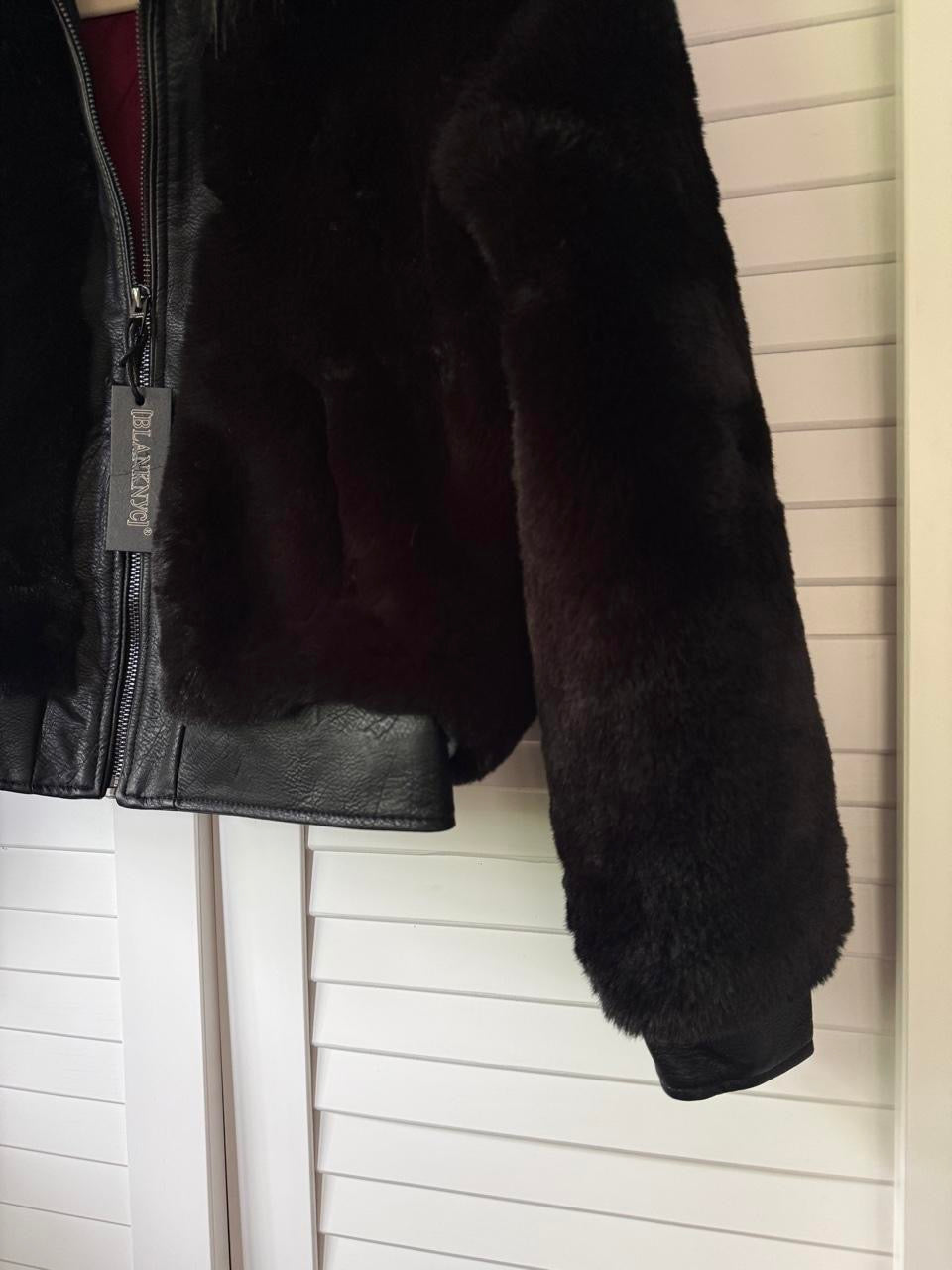 BLANK NYC Noise Faux Fur Bomber Coat - Size XS