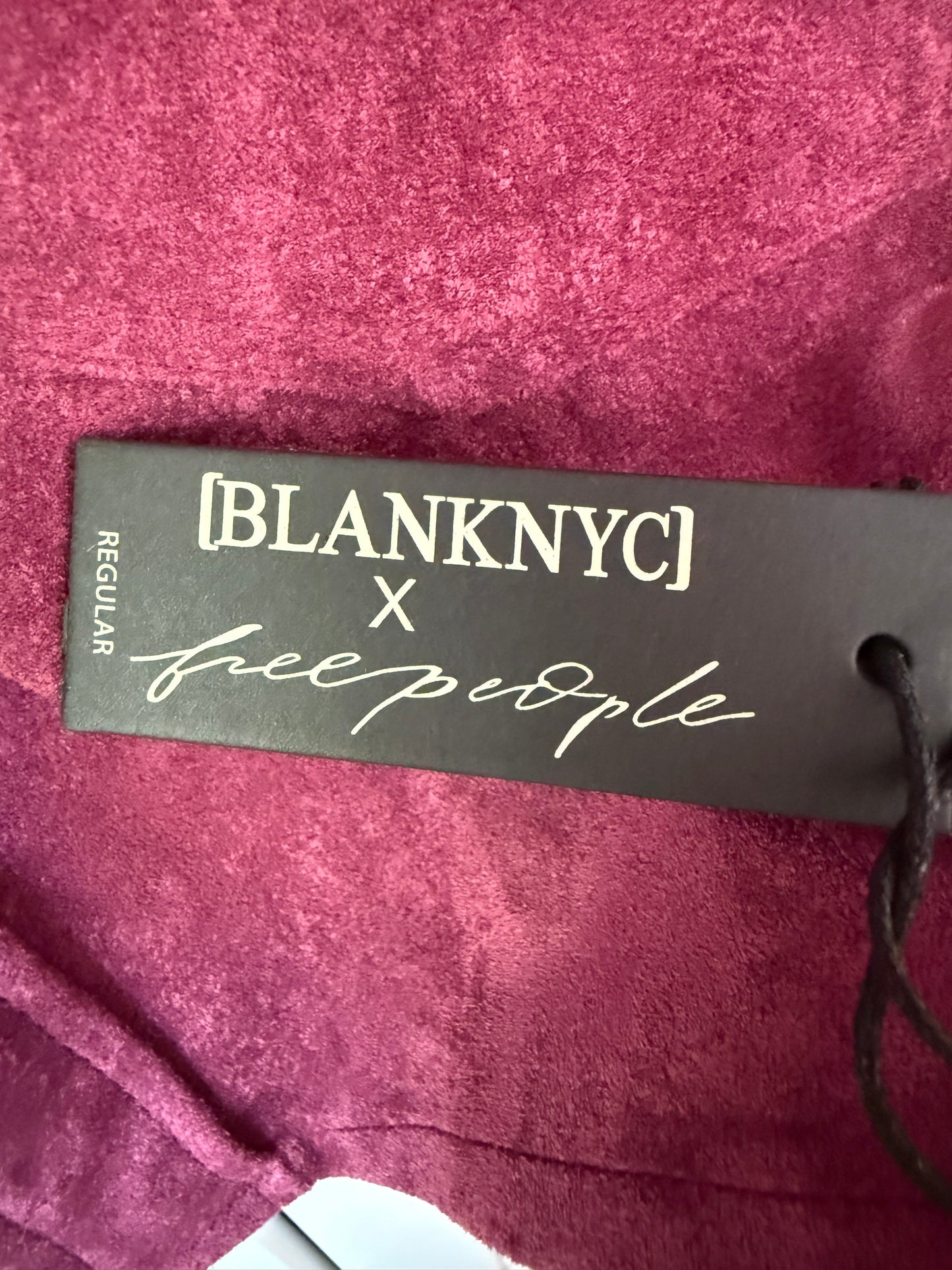 BLANKNYC x FREE PEOPLE Twist and Shout Vegan Suede Fringe Jacket - Size Small