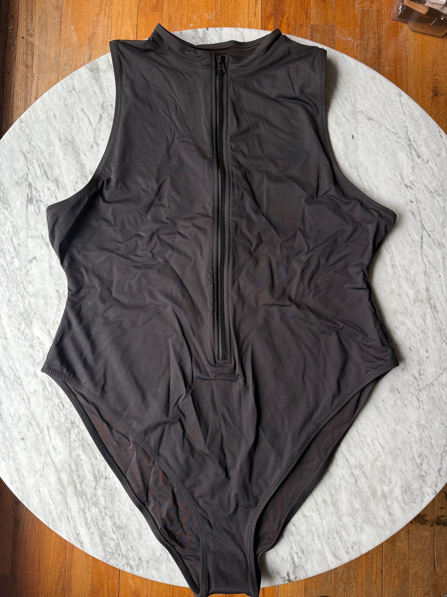 SKIMS Swim Sleeveless Zip Up One Piece - Size 3X