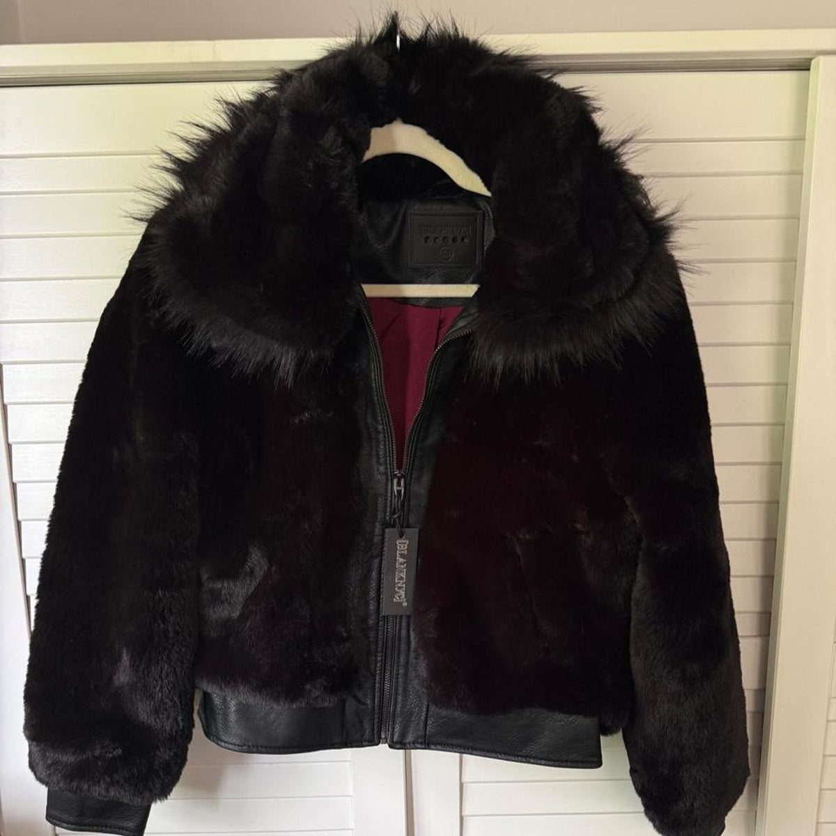 BLANK NYC Noise Faux Fur Bomber Coat - Size XS