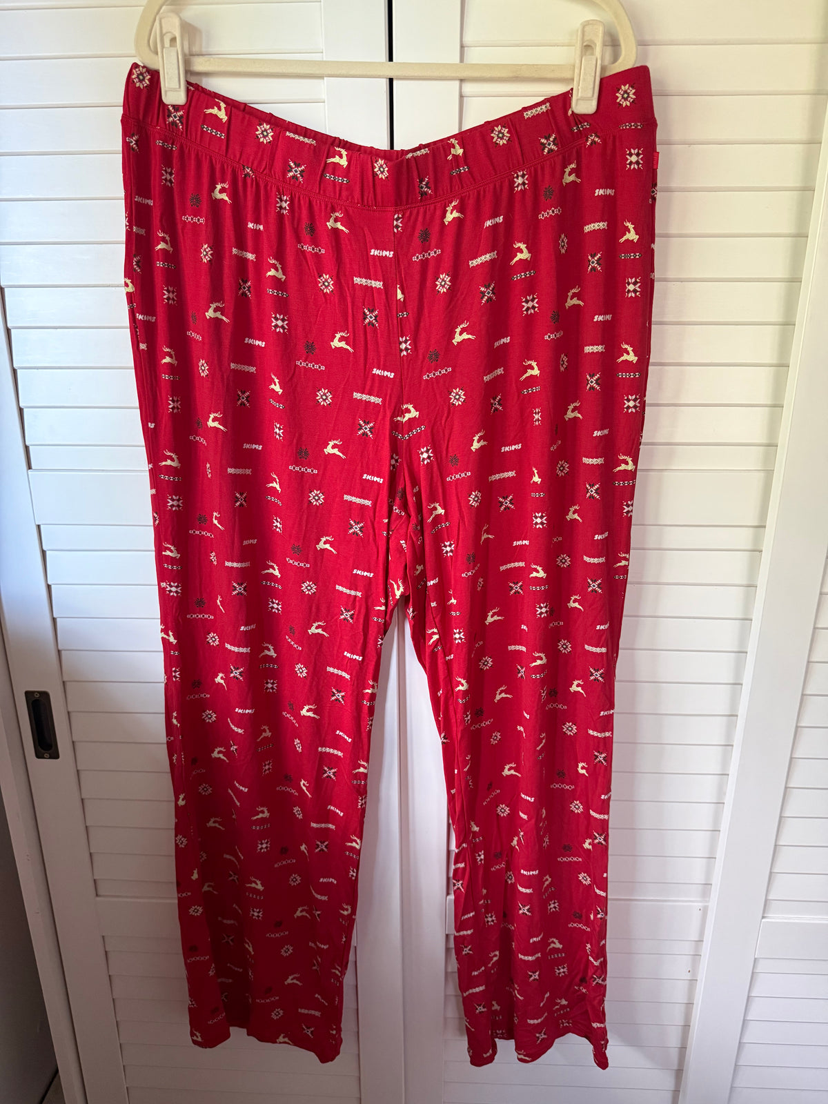SKIMS Long Sleeve Button Down Sleep Set - Size 2X
