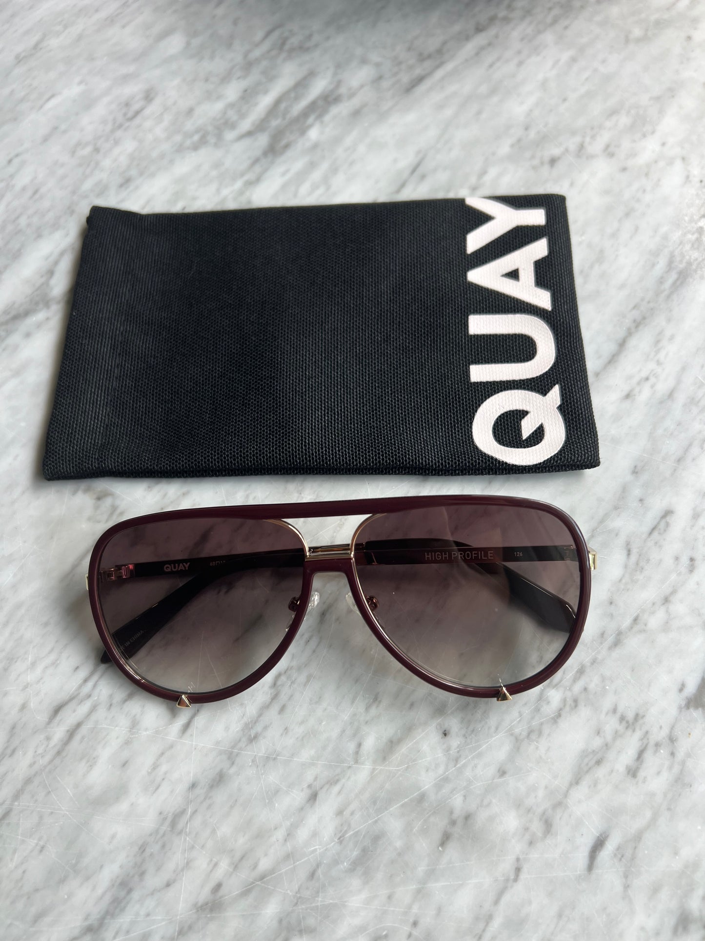 QUAY High Profile Espresso Frame Sunglasses