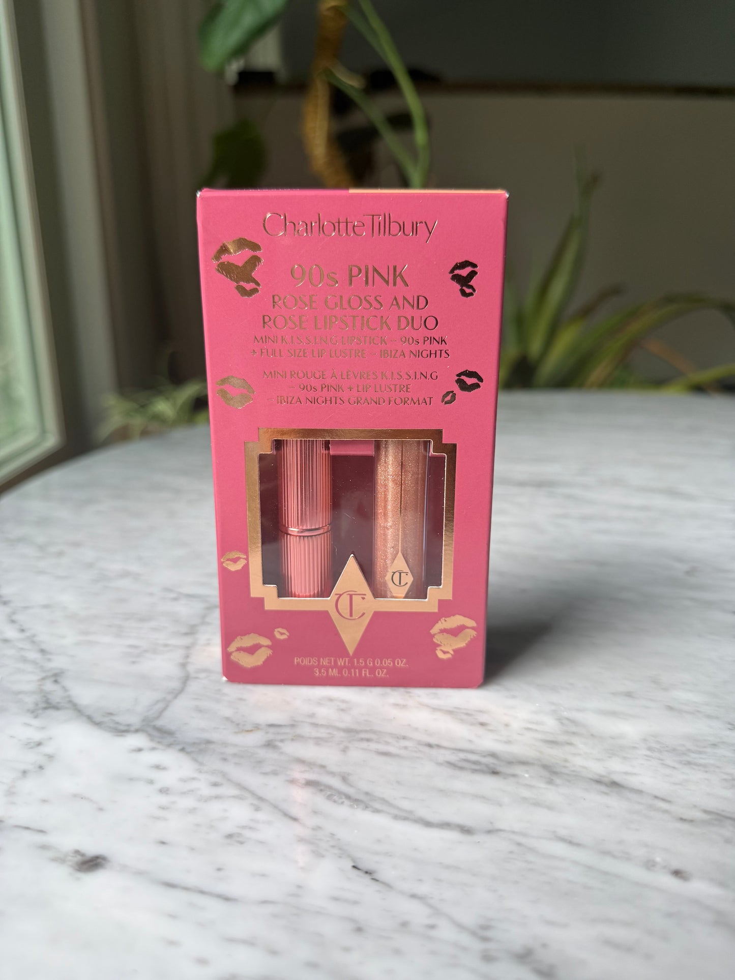 CHARLOTTE TILBURY 90’s Pink Rose Gloss + Lipstick Duo