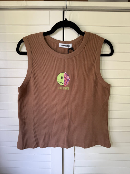 DAYDREAMER Anti-Everything Shrunken Waffle Tank - XL