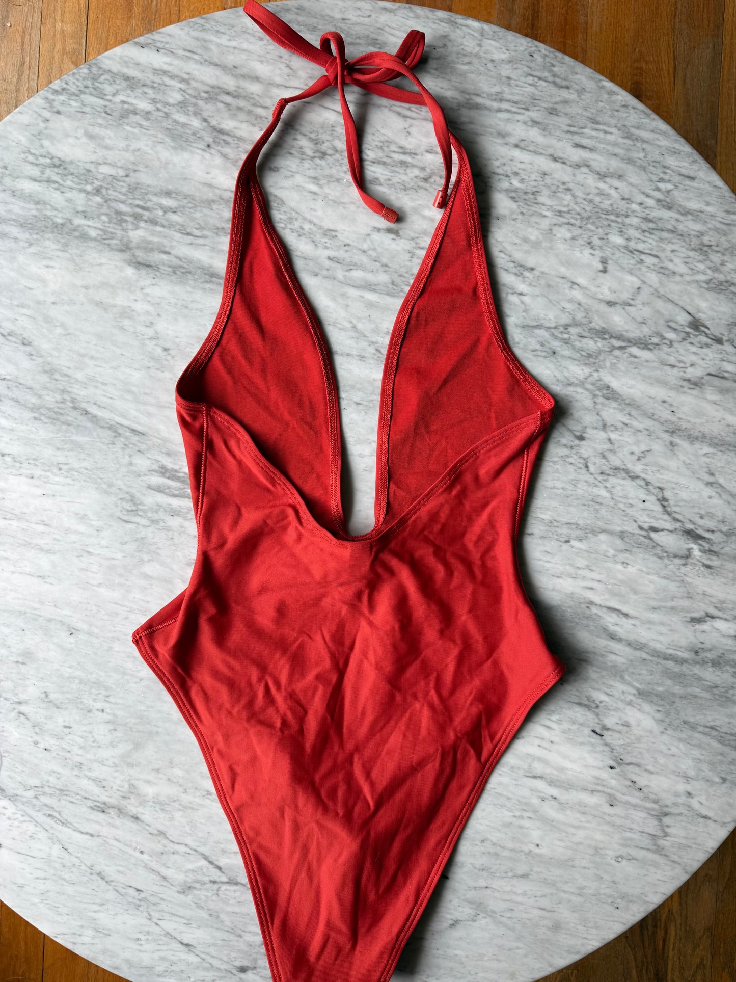 SKIMS Swim Deep Plunge One Piece - Size Medium