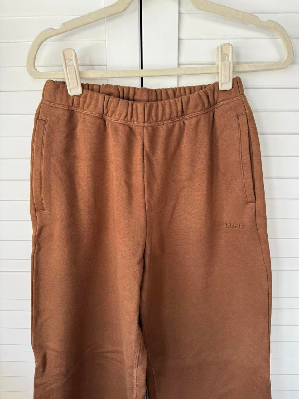 SKIMS Cotton Fleece Classic Straight Leg Pants - Size XS