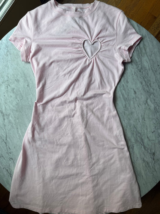 SKIMS Cotton Jersey Heart Mini Dress - SMALL