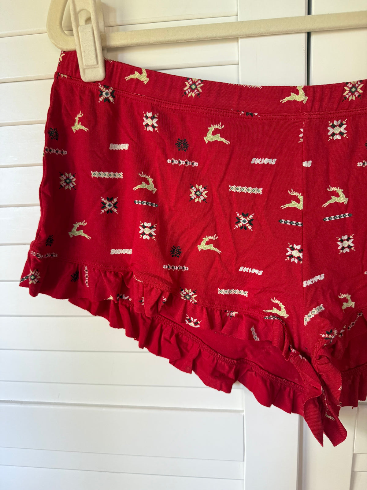 SKIMS Long Sleeve + Shorts Sleep Set - Size Large