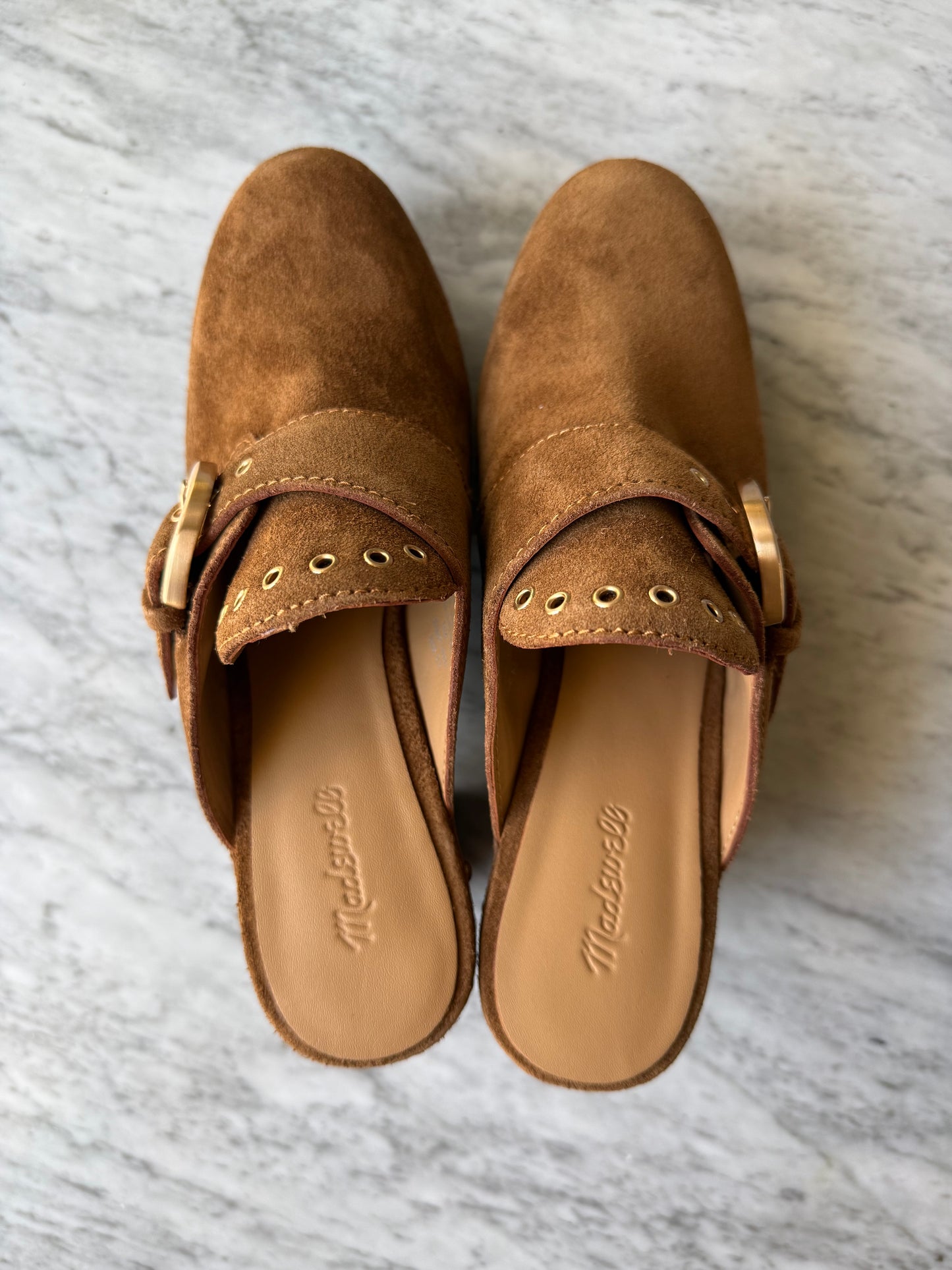 MADEWELL The Wes Suede Buckle Clogs - Size Women’s 6.5