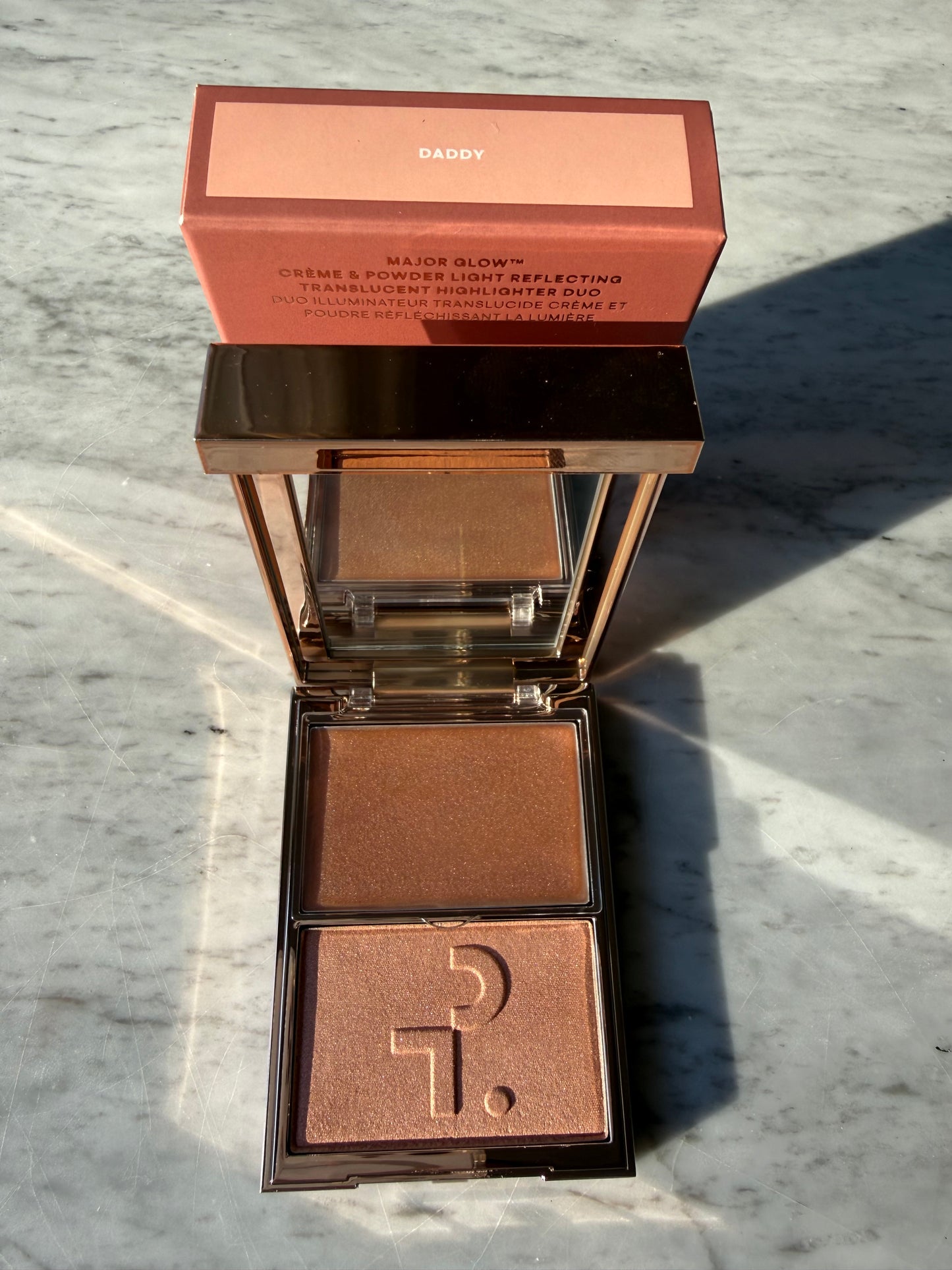 PATRICK TA Major Glow Creme & Powder Light Reflecting Translucent Highlighter Duo - DADDY