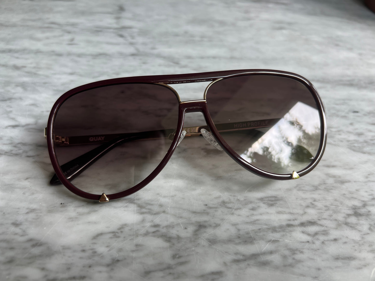 QUAY High Profile Espresso Frame Sunglasses