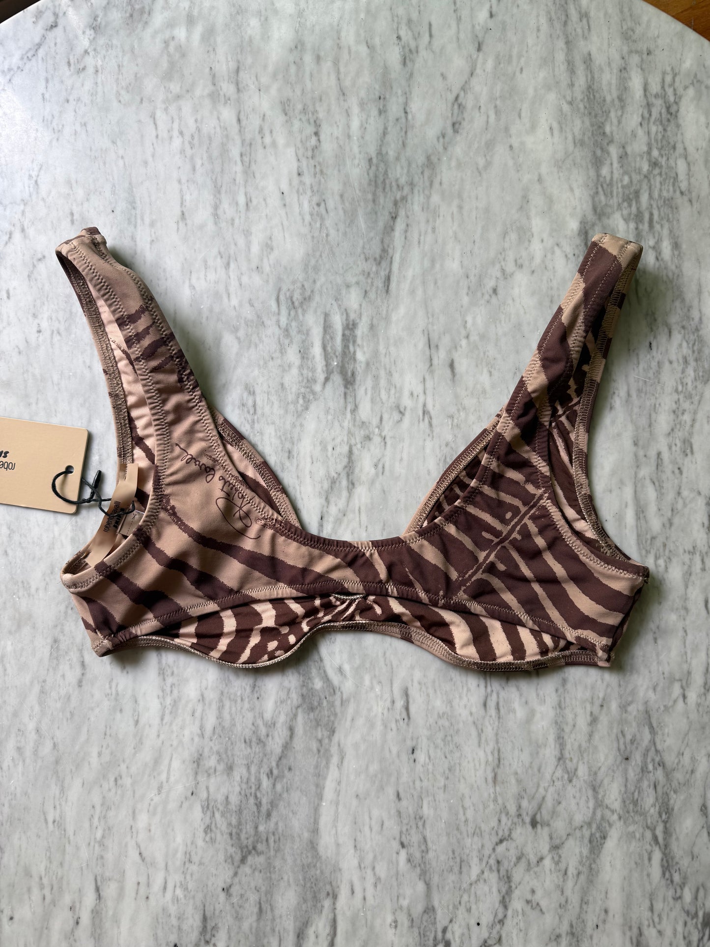 CAVALLI X SKIMS Plunge Triangle Top - Size MEDIUM