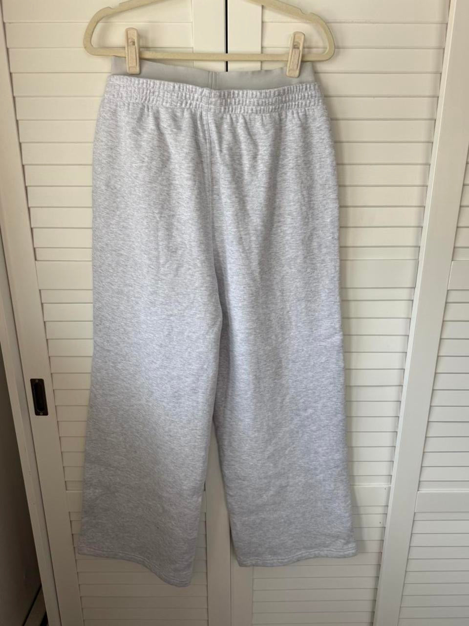 SKIMS Cotton Fleece Double Waistband Pants - Size Large