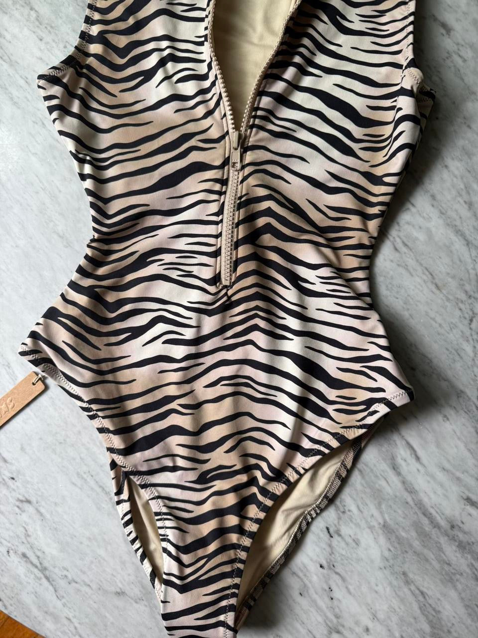 SKIMS Swim Zip Up Sleeveless One Piece - XS