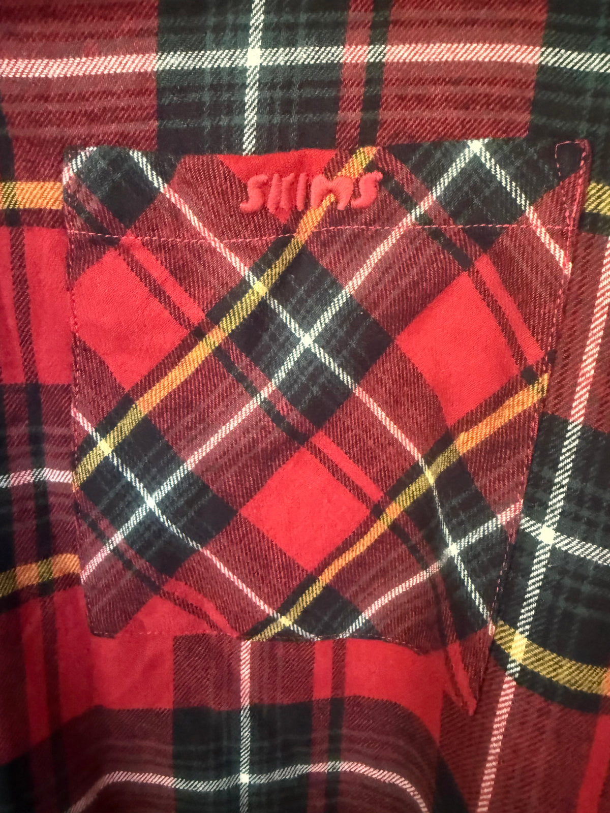 SKIMS Flannel Sleep Long Robe - Size Small