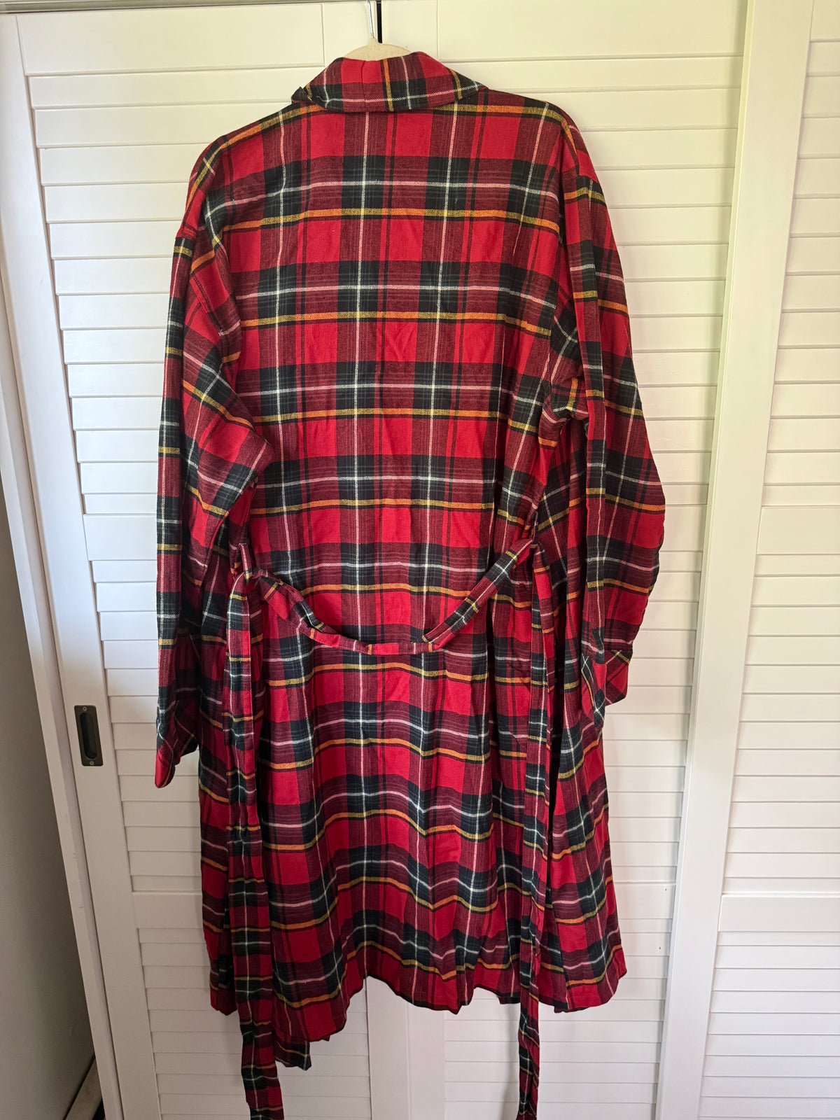 SKIMS Flannel Sleep Long Robe - Size Small