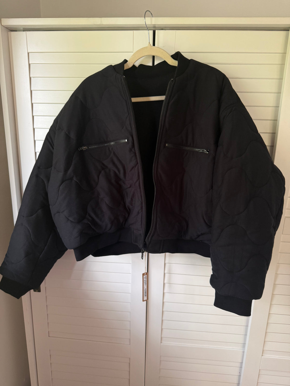 SKIMS Neoprene Reversible Bomber Jacket - Size 3X