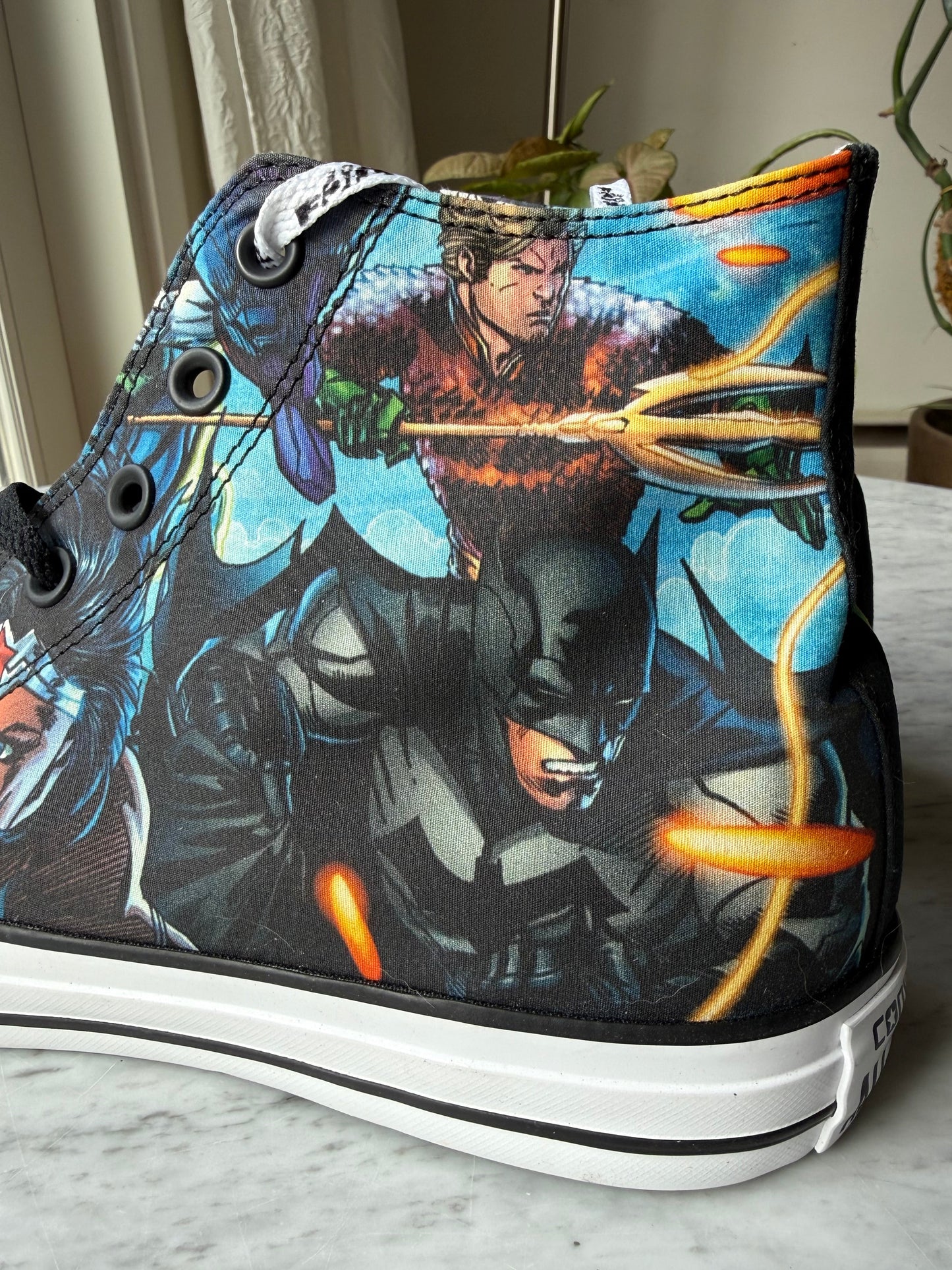 CONVERSE x DC Comics Justice League Chuck Taylor All Star High Top Sneakers - Size Men’s 12