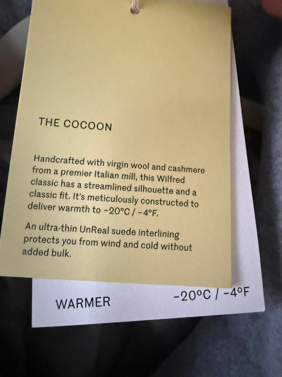 ARITZIA Wilfred The Cocoon Coat - Size XS