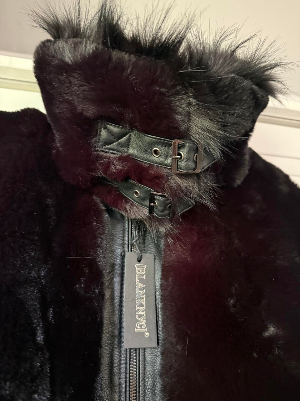 BLANK NYC Noise Faux Fur Bomber Coat - Size XS