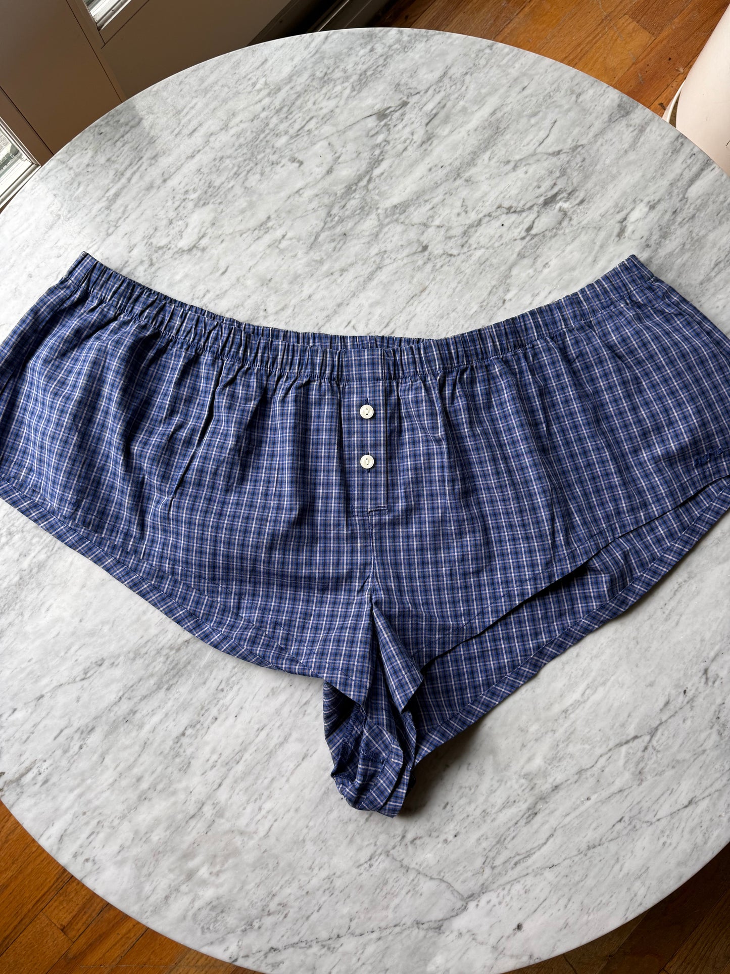 SKIMS Cotton Poplin Sleep Micro Shorts + Long Sleeve Set - Size 2X