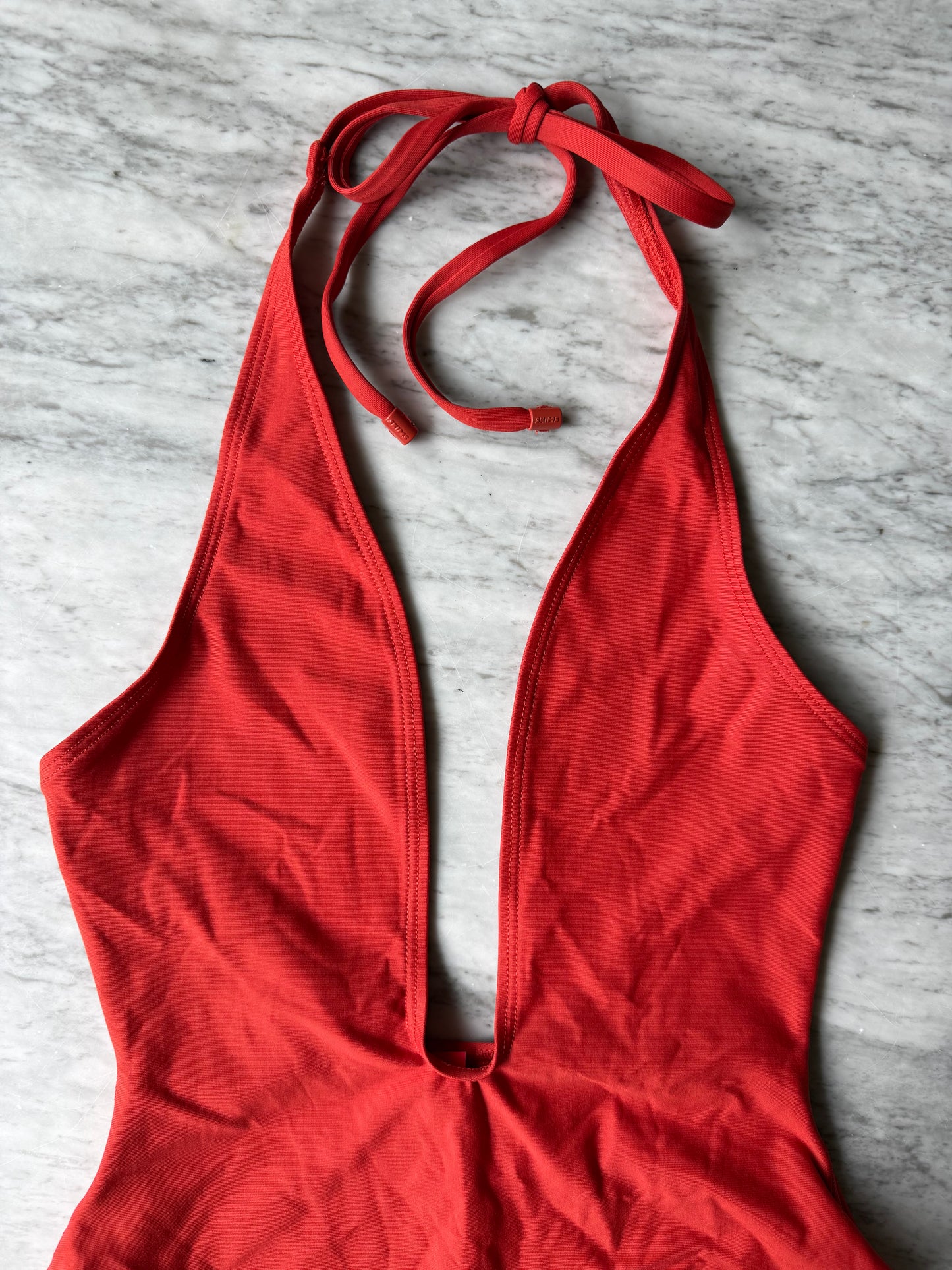 SKIMS Swim Deep Plunge One Piece - Size Medium