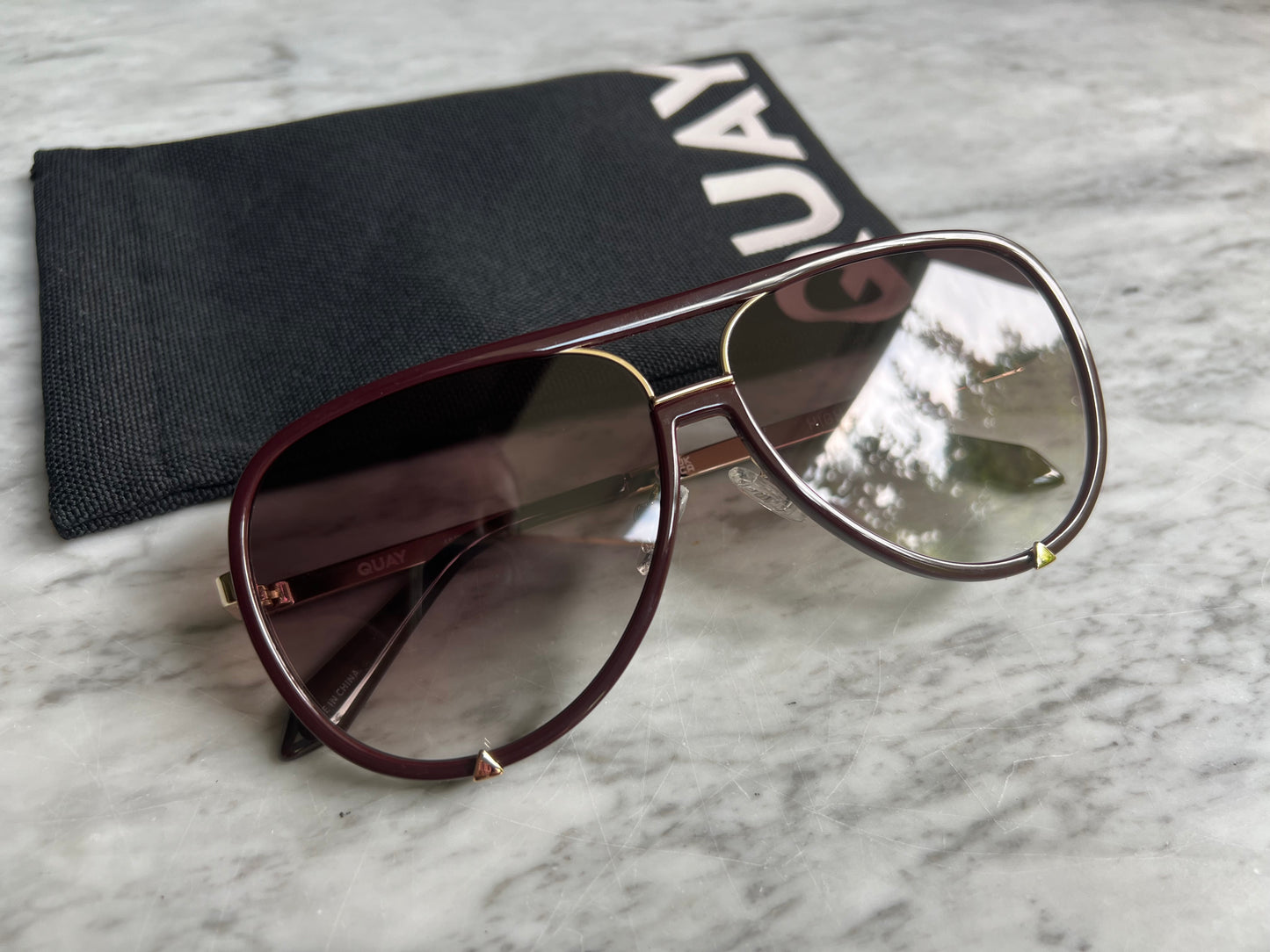 QUAY High Profile Espresso Frame Sunglasses