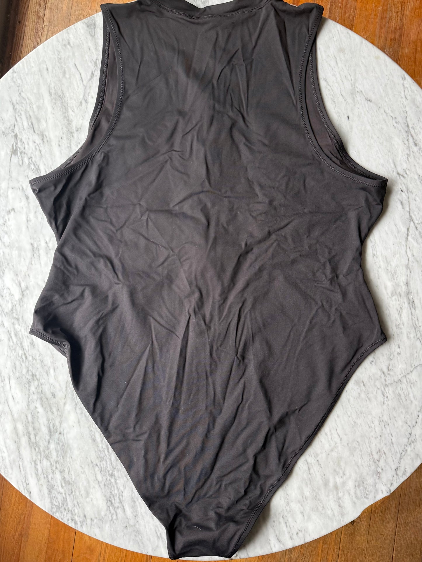 SKIMS Swim Sleeveless Zip Up One Piece - Size 3X