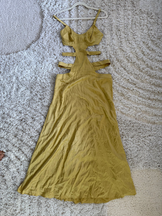 SKIMS Sand Washed Silk Strappy Slip Dress - SMALL
