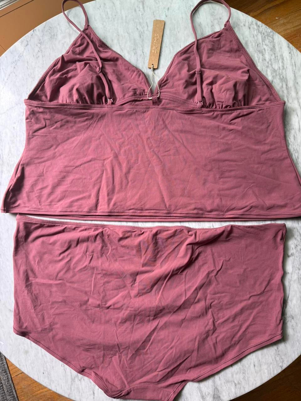 SKIMS Picot Cami + Boy Short Set - Size 4X
