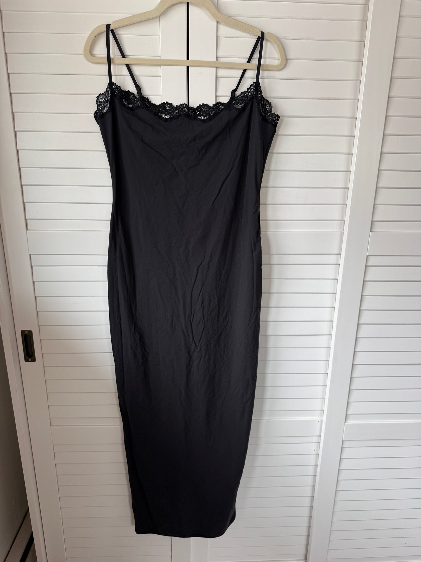 SKIMS Fits Everybody Lace Long Slip Dress - Size 2X