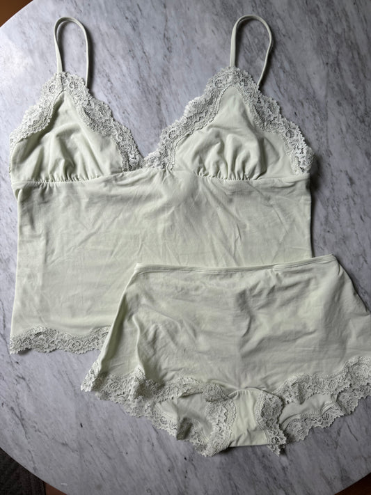 SKIMS Fits Everybody Lace Cami + Boy Short Set - XL