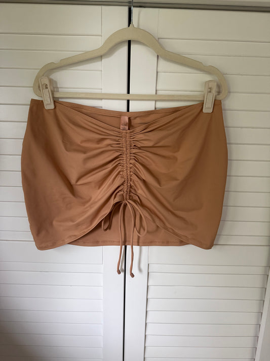 SKIMS Swim Ruched Mini Skirt - XL
