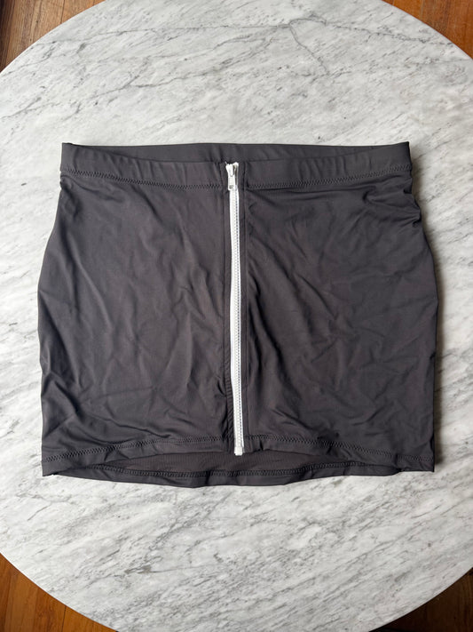 SKIMS Swim Zip Up Mini Skirt Cover Up - Size XL