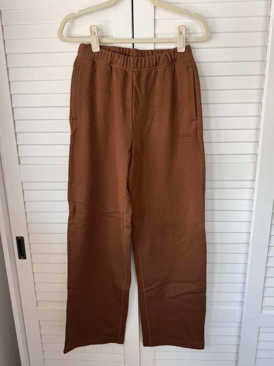SKIMS Cotton Fleece Classic Straight Leg Pants - Size XS